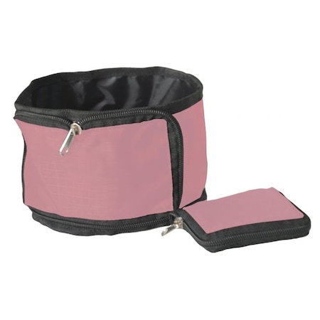 Pink Wallet Travel Pet Bowl